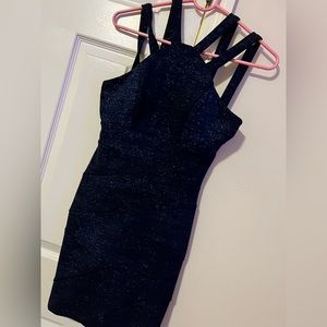 Sparkly blue cocktail dress!